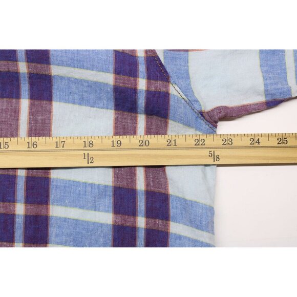 Tommy Bahama Men's Short Sleeve Button Down Shirt 100% Linen Multi Color Sz L - Picture 4 of 9